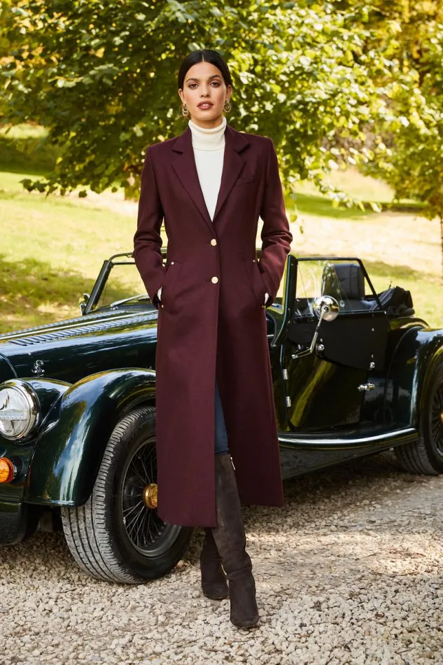 Women Full Length Regency Coat Mulberry Holland Cooper Tailoring