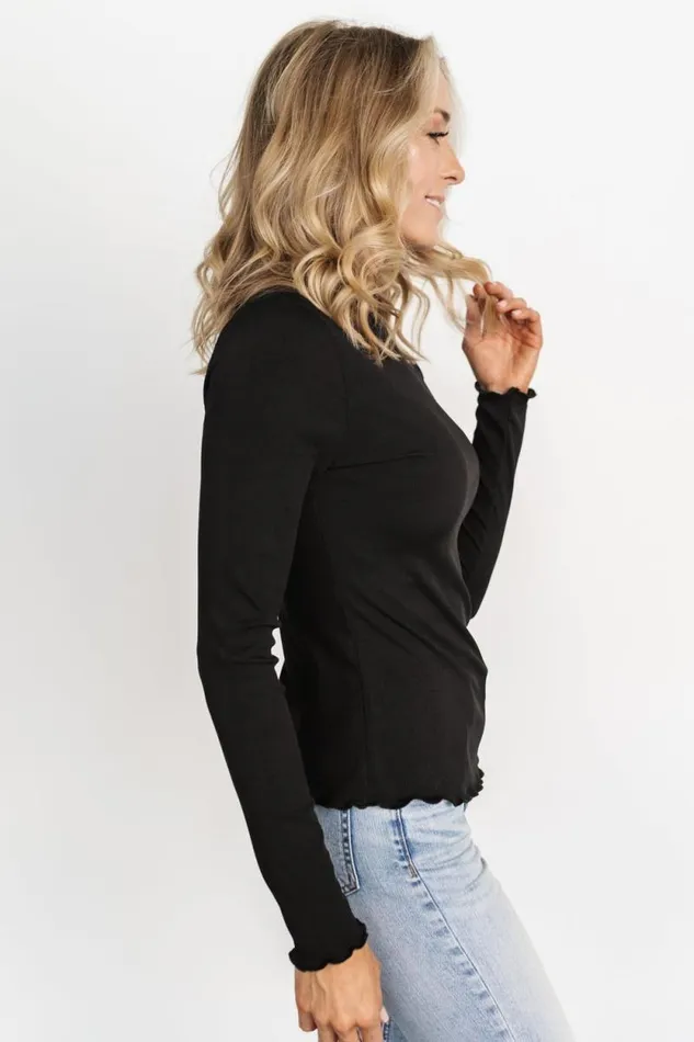 Women Gale Ribbed Top Black Baltic Born Blouses and Shirts Women Gale Ribbed Top Black Baltic Born Blouses and Shirts