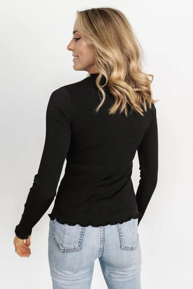 Women Gale Ribbed Top Black Baltic Born Blouses and Shirts Women Gale Ribbed Top Black Baltic Born Blouses and Shirts