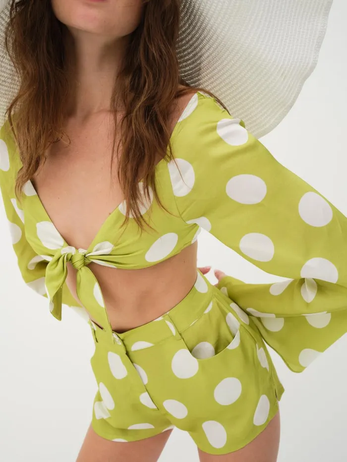 Women Galia Top Green For Love and Lemons Tops Women Galia Top Green For Love and Lemons Tops