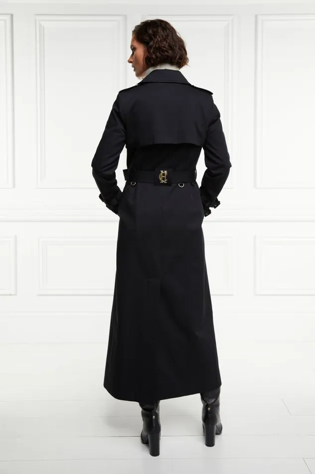Women Gatcombe Full Length Trench Coat Black Holland Cooper Tailoring