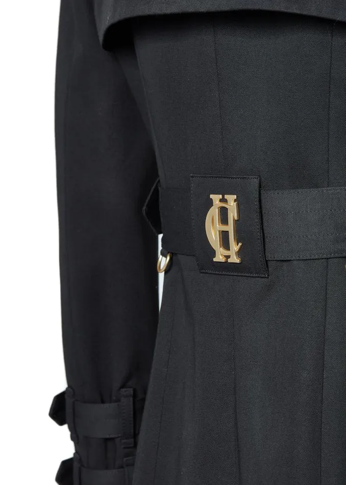 Women Gatcombe Full Length Trench Coat Black Holland Cooper Tailoring