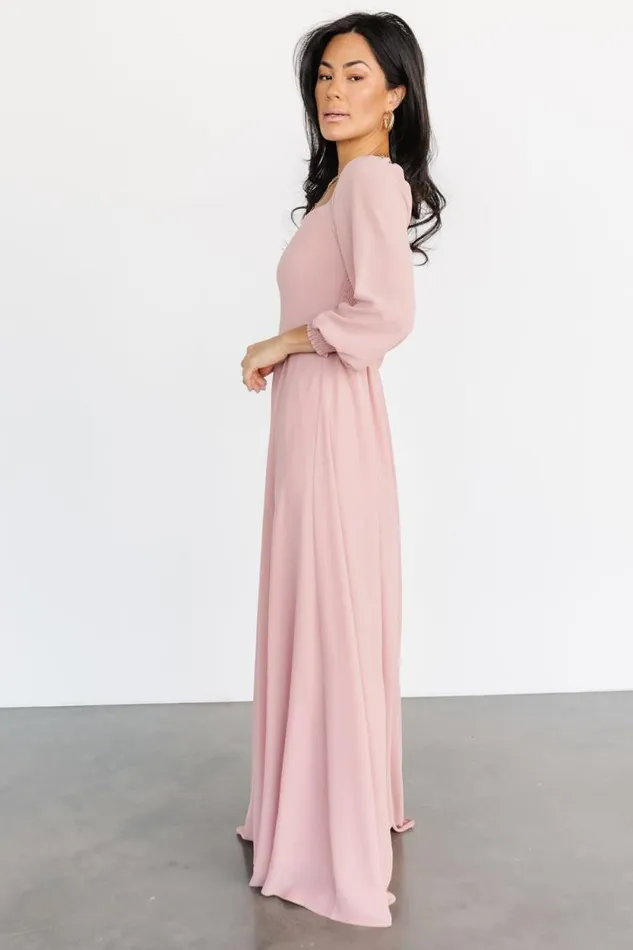 Women Giselle Maxi Dress Blush Baltic Born Maxi Dresses Women Giselle Maxi Dress Blush Baltic Born Maxi Dresses