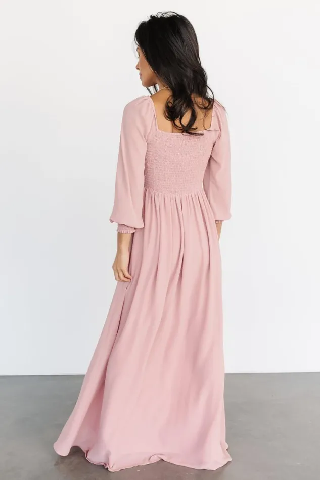 Women Giselle Maxi Dress Blush Baltic Born Maxi Dresses Women Giselle Maxi Dress Blush Baltic Born Maxi Dresses