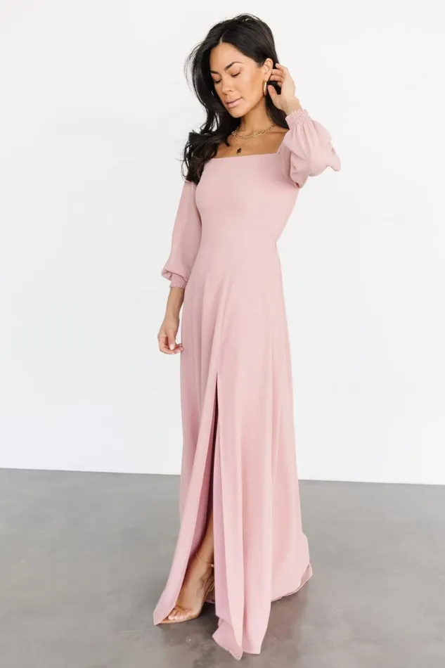 Women Giselle Maxi Dress Blush Baltic Born Maxi Dresses Women Giselle Maxi Dress Blush Baltic Born Maxi Dresses