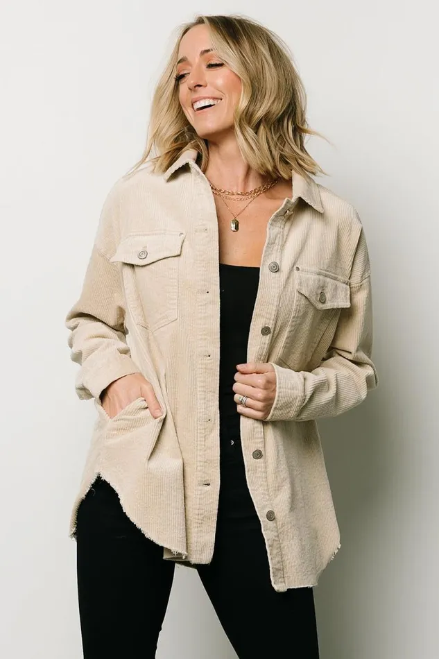 Women Greeley Corduroy Jacket Sand Baltic Born Outerwear