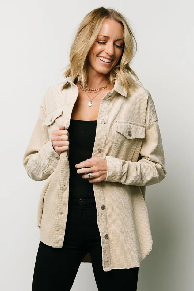 Women Greeley Corduroy Jacket Sand Baltic Born Outerwear