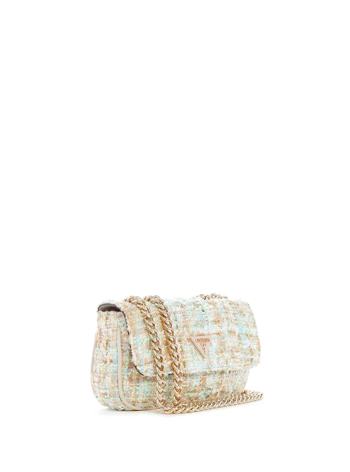 Women Half Flap GUESS Aqua Spark Quilted Mini Crossbody Bag Women Half Flap GUESS Aqua Spark Quilted Mini Crossbody Bag