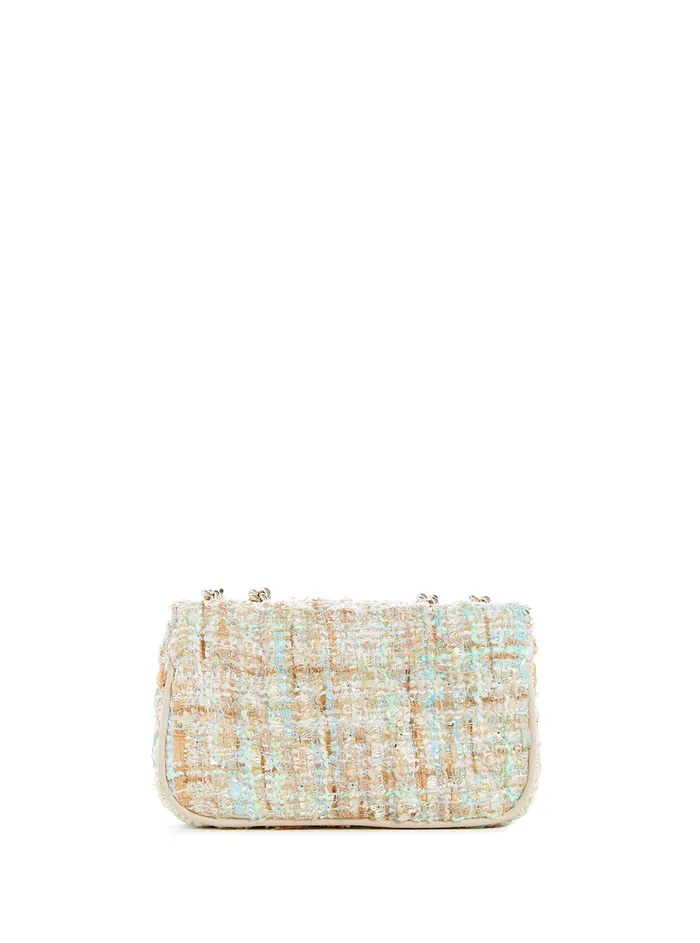 Women Half Flap GUESS Aqua Spark Quilted Mini Crossbody Bag Women Half Flap GUESS Aqua Spark Quilted Mini Crossbody Bag