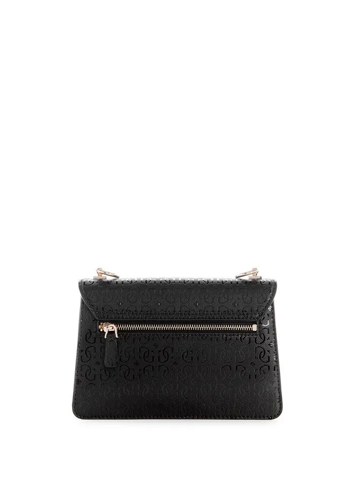 Women Half Flap GUESS Black Alexie Crossbody Bag