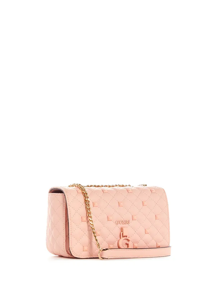 Women Half Flap GUESS Peach Rue Rose Mini Crossbody Bag Women Half Flap GUESS Peach Rue Rose Mini Crossbody Bag