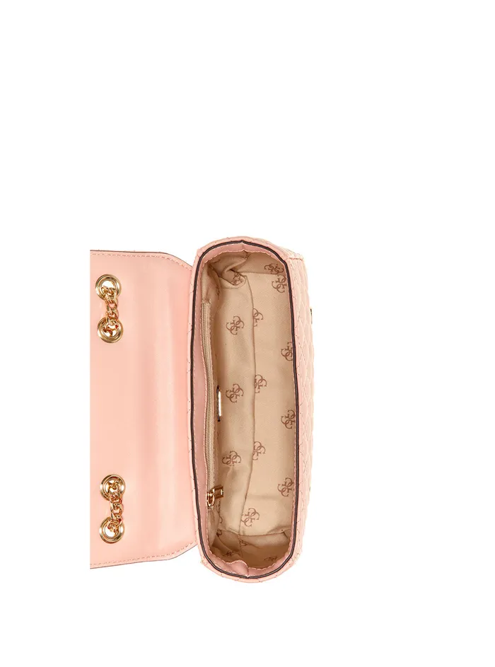 Women Half Flap GUESS Peach Rue Rose Mini Crossbody Bag Women Half Flap GUESS Peach Rue Rose Mini Crossbody Bag