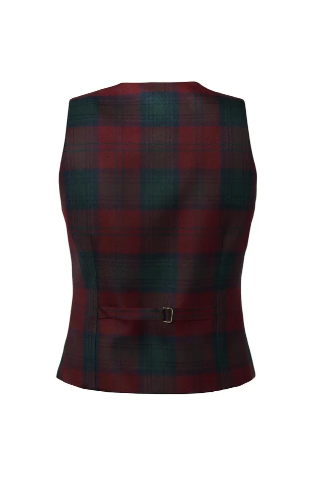 Women Hampton Waistcoat Mulberry Tartan Holland Cooper Tailoring Women Hampton Waistcoat Mulberry Tartan Holland Cooper Tailoring