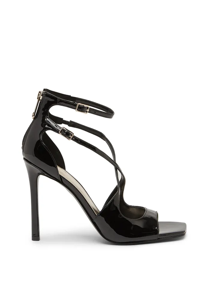 Women Heels GUESS Black Patent Sella Heels Women Heels GUESS Black Patent Sella Heels