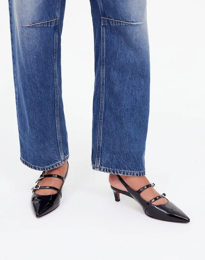 Women Heels Madewell The Davina Slingback Pump True Black