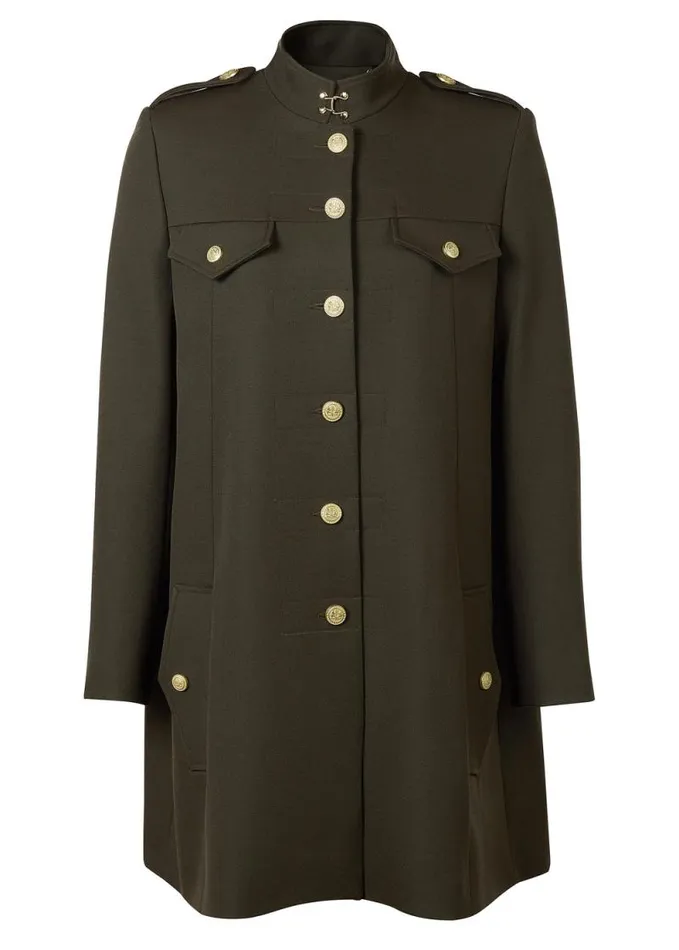 Women Highbury Cape Coat Khaki Barathea Holland Cooper Tailoring