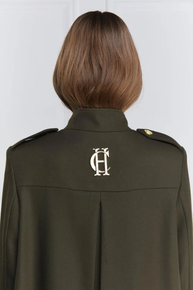 Women Highbury Cape Coat Khaki Barathea Holland Cooper Tailoring