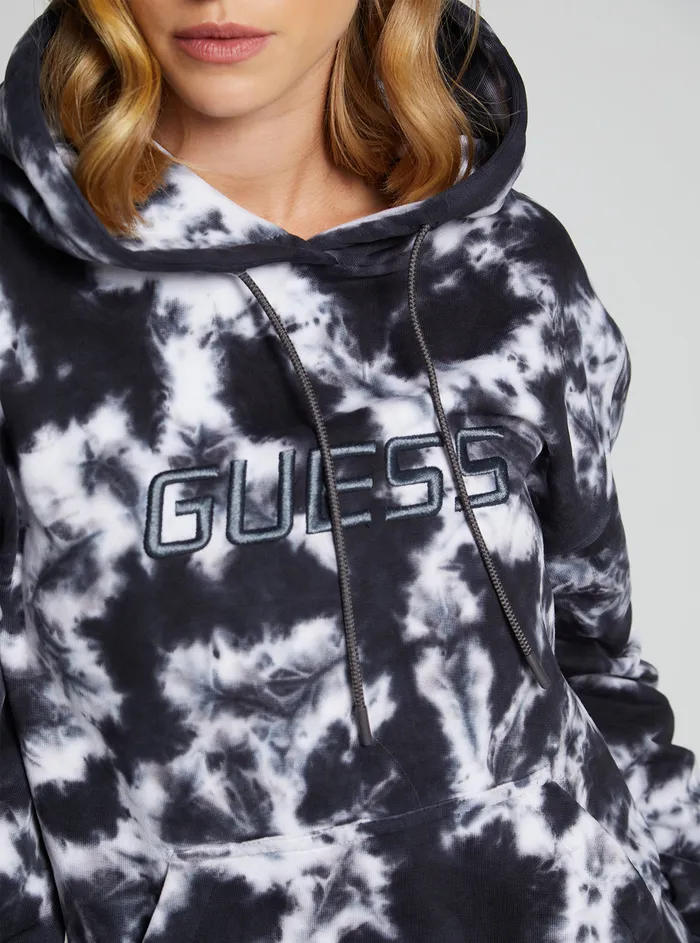 Women Hoodies GUESS Grey Tie Dye Dora Active Jumper Women Hoodies GUESS Grey Tie Dye Dora Active Jumper