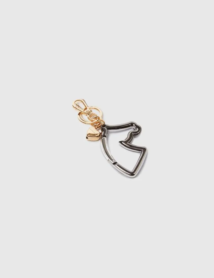 Women Horse Heart Locket Keychain Multicolour Stella McCartney Keyring And Charms
