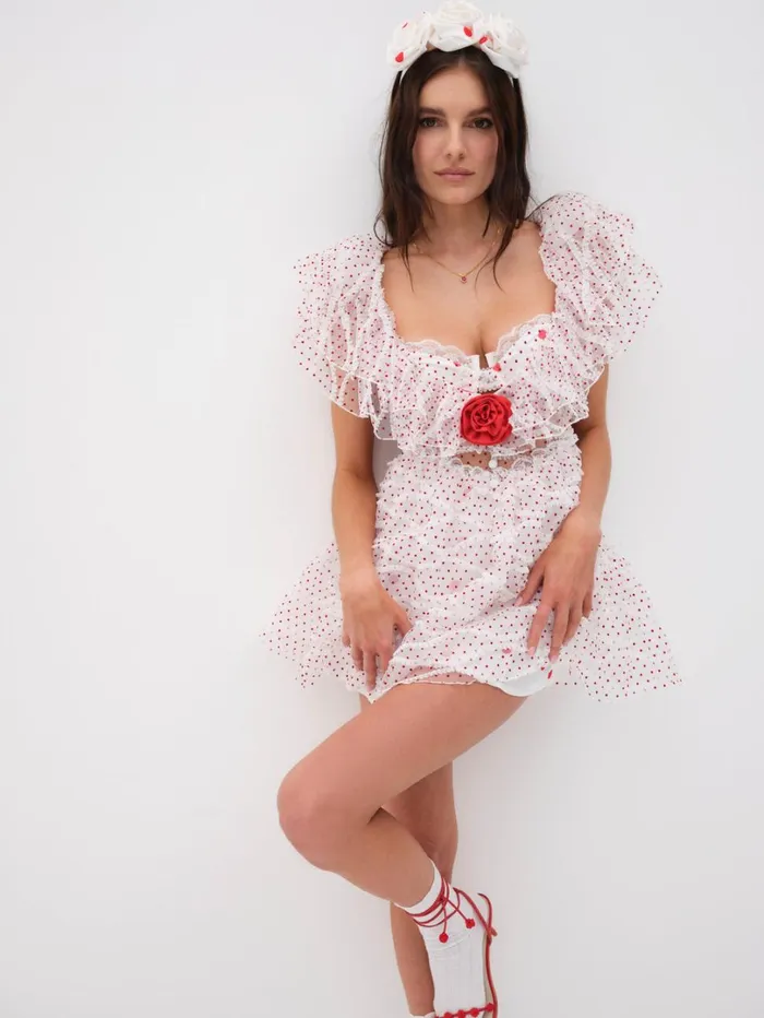 Women Ilaria Mini Dress White For Love and Lemons Dresses Women Ilaria Mini Dress White For Love and Lemons Dresses
