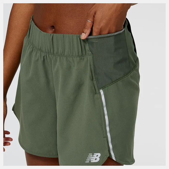 Women Impact Run 5in Short Deep Olive Green New Balance Shorts Women Impact Run 5in Short Deep Olive Green New Balance Shorts