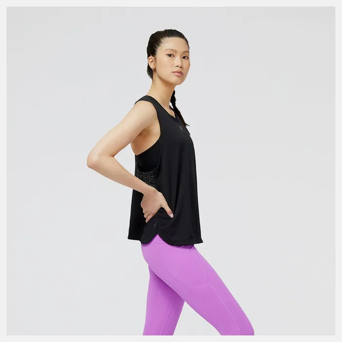 Women Impact Run Luminous Tank Black Heather New Balance Shirts Women Impact Run Luminous Tank Black Heather New Balance Shirts