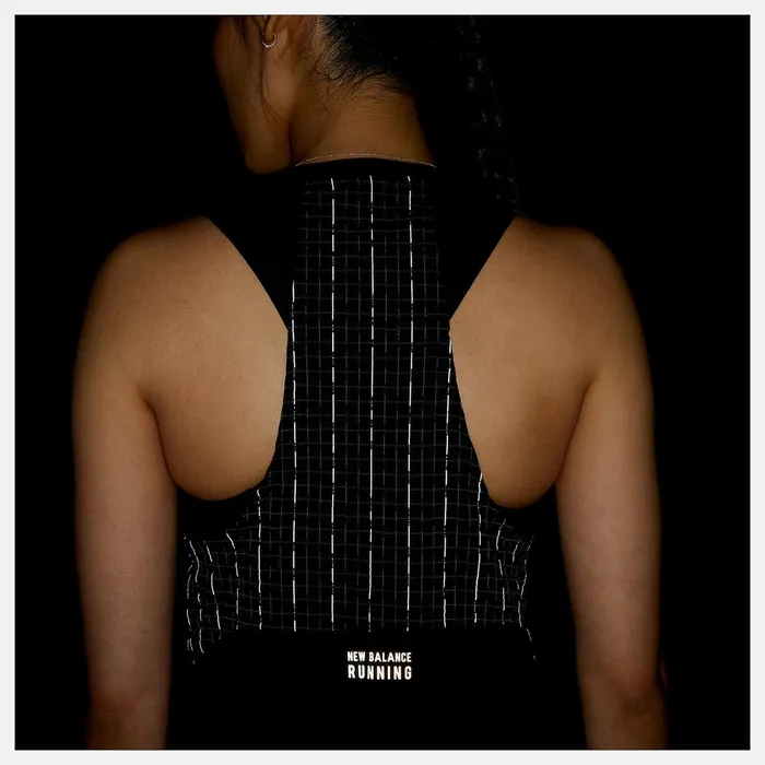 Women Impact Run Luminous Tank Black Heather New Balance Shirts Women Impact Run Luminous Tank Black Heather New Balance Shirts