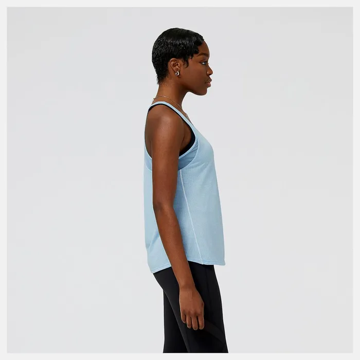 Women Impact Run Tank Blue Haze Heather New Balance Shirts