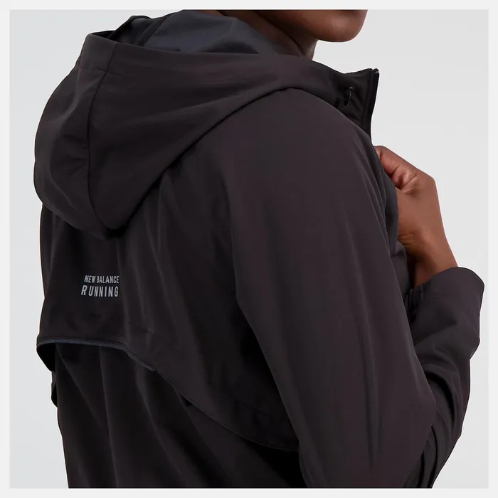 Women Impact Run Water Defy Jacket Black New Balance Jackets and Vests