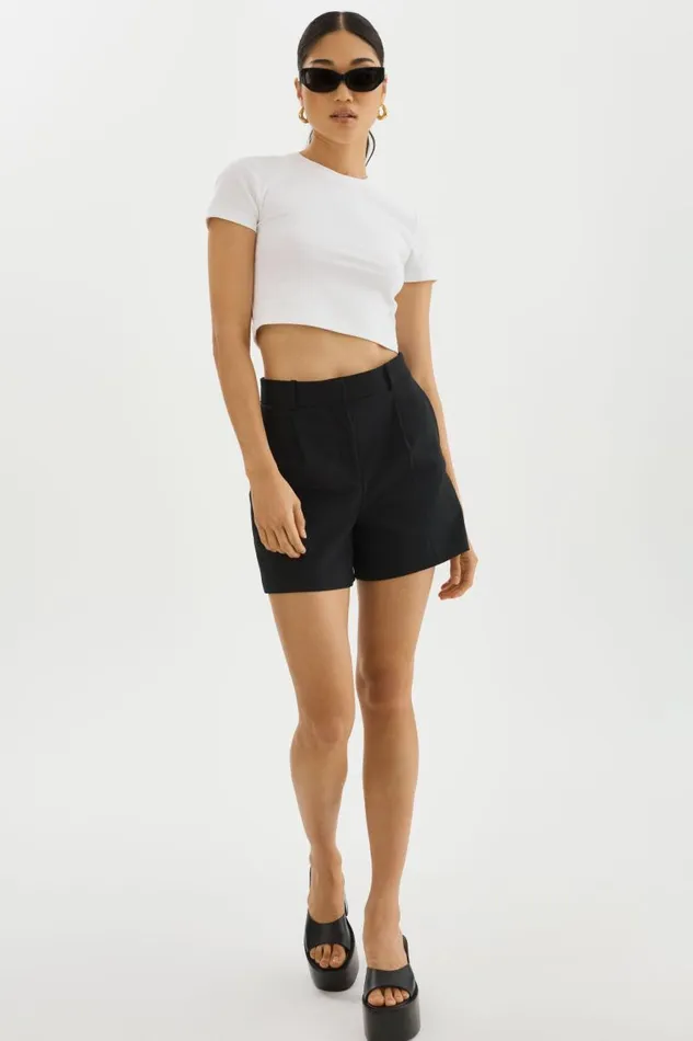 Women INGA Cropped TShirt White LAMARQUE Tops