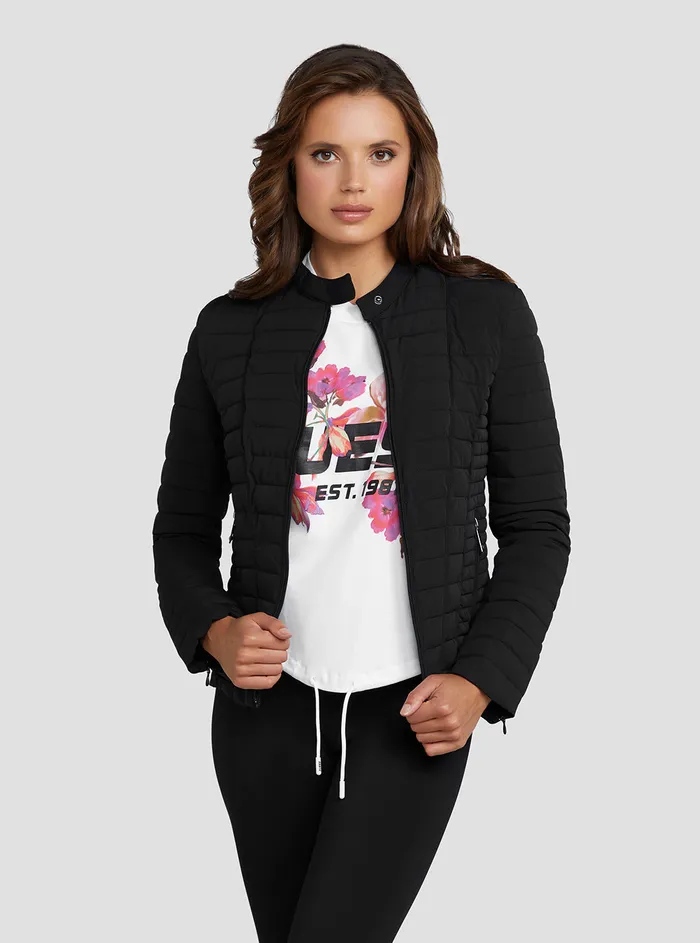 Women Jackets and Coats GUESS Eco Black Vona Jacket