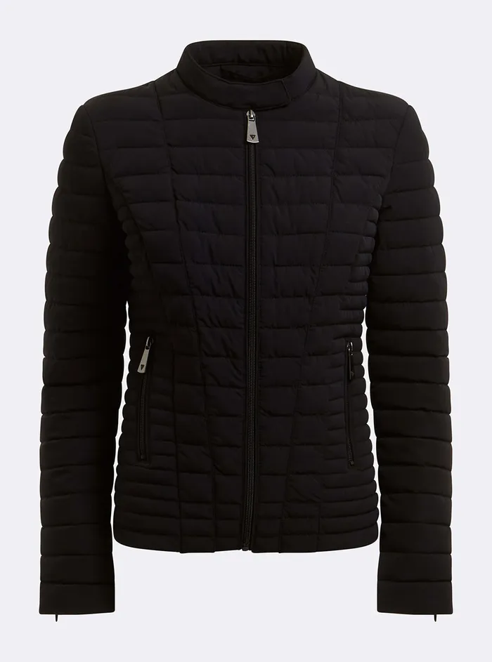 Women Jackets and Coats GUESS Eco Black Vona Jacket Women Jackets and Coats GUESS Eco Black Vona Jacket