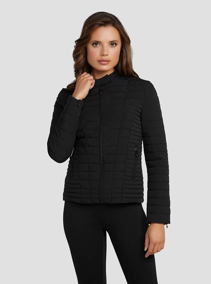 Women Jackets and Coats GUESS Eco Black Vona Jacket Women Jackets and Coats GUESS Eco Black Vona Jacket