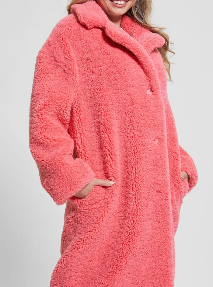 Women Jackets and Coats GUESS Eco Rose Alina Coat Women Jackets and Coats GUESS Eco Rose Alina Coat