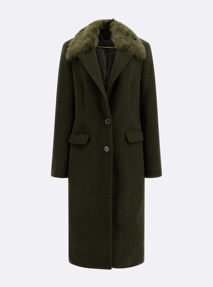 Women Jackets and Coats GUESS Green Multi Laurence Coat