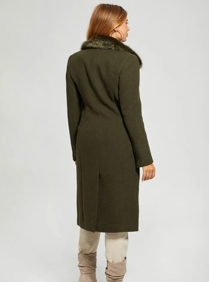 Women Jackets and Coats GUESS Green Multi Laurence Coat