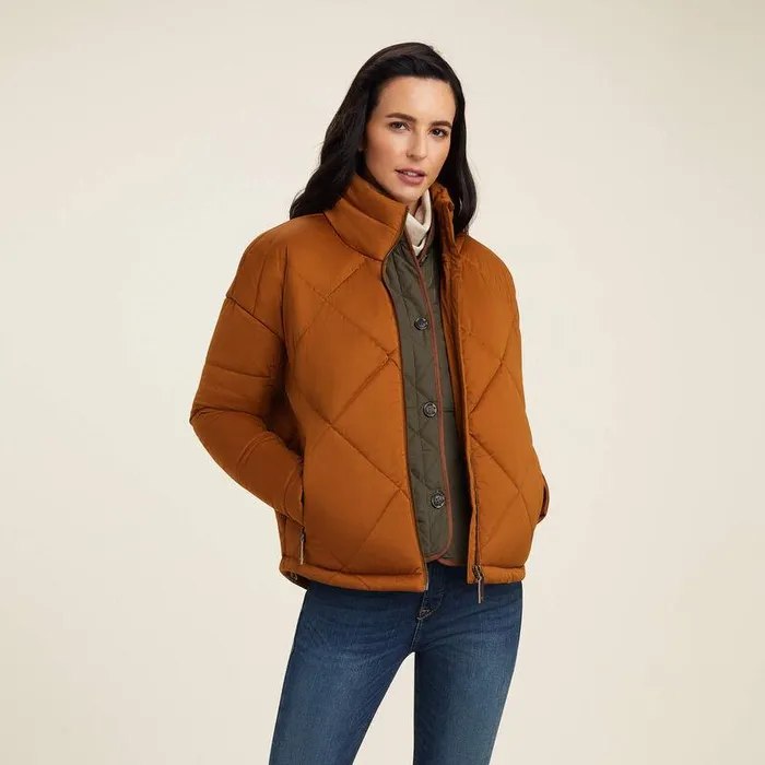Women Jackets and Vests Ariat Adena Insulated Jacket Chestnut
