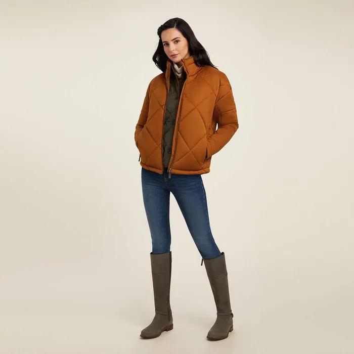Women Jackets and Vests Ariat Adena Insulated Jacket Chestnut