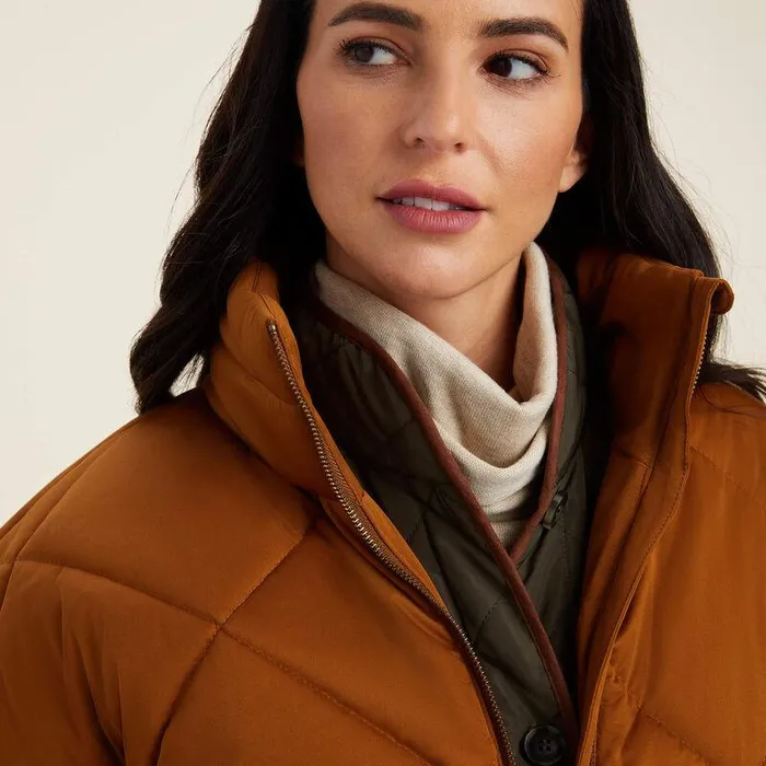 Women Jackets and Vests Ariat Adena Insulated Jacket Chestnut