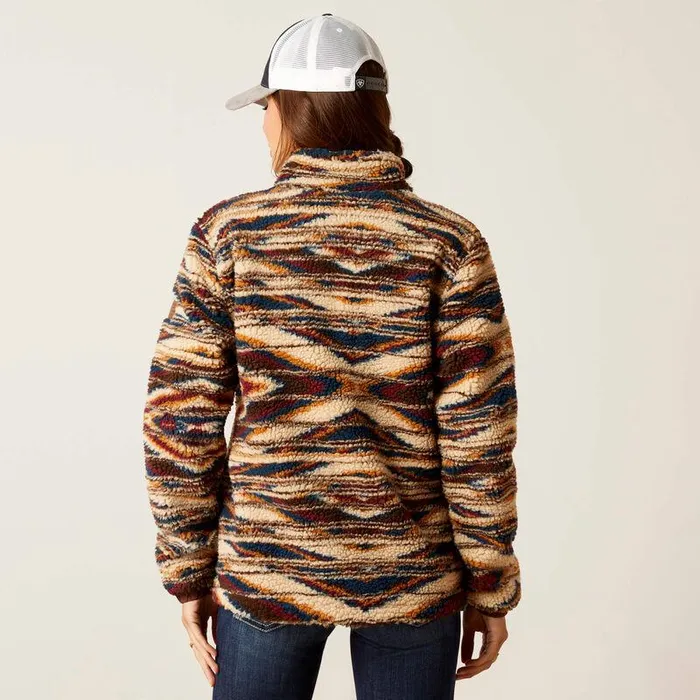 Women Jackets and Vests Ariat Chimayo Fleece Jacket Sunset Saltillo Jcd