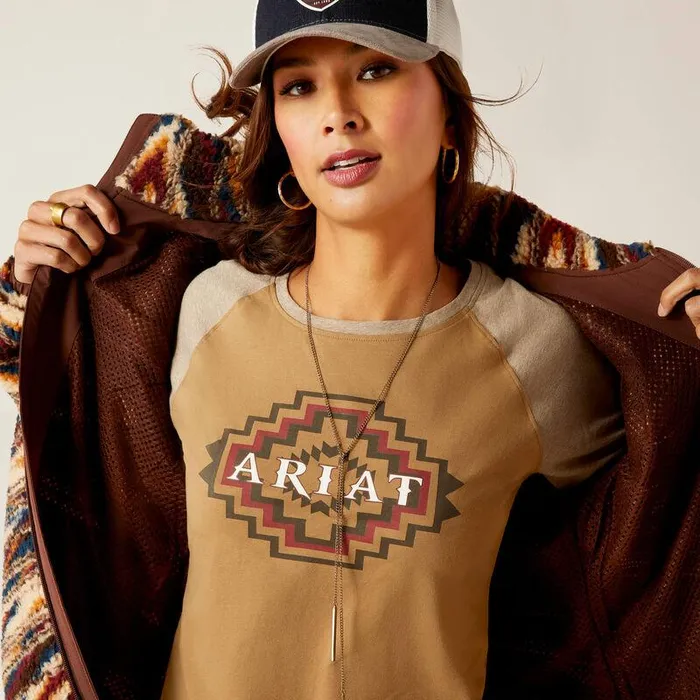 Women Jackets and Vests Ariat Chimayo Fleece Jacket Sunset Saltillo Jcd