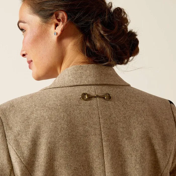 Women Jackets and Vests Ariat Dornie Blazer Camel Herringbone Women Jackets and Vests Ariat Dornie Blazer Camel Herringbone