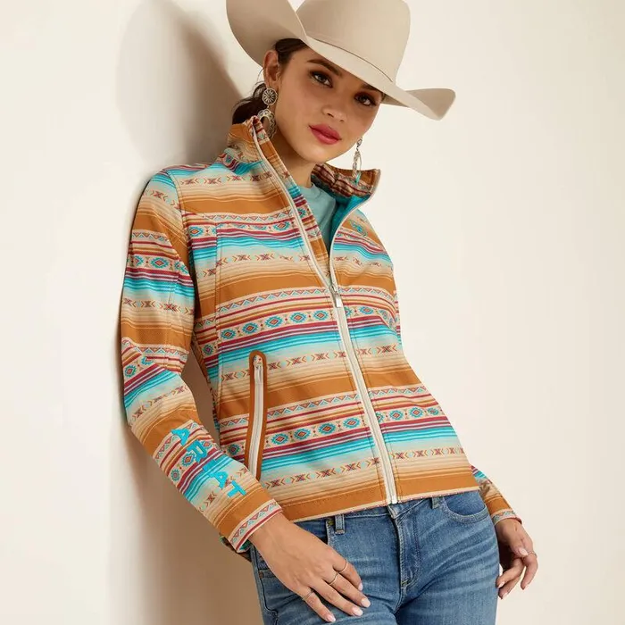 Women Jackets and Vests Ariat New Team Softshell Print Jacket Fallon Serape Print Women Jackets and Vests Ariat New Team Softshell Print Jacket Fallon Serape Print