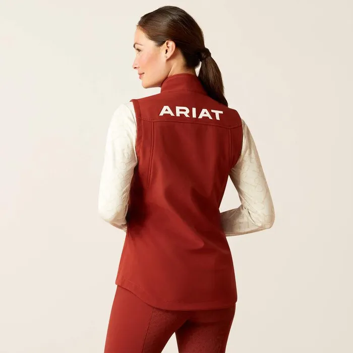 Women Jackets and Vests Ariat New Team Softshell Vest Fired Brick Women Jackets and Vests Ariat New Team Softshell Vest Fired Brick
