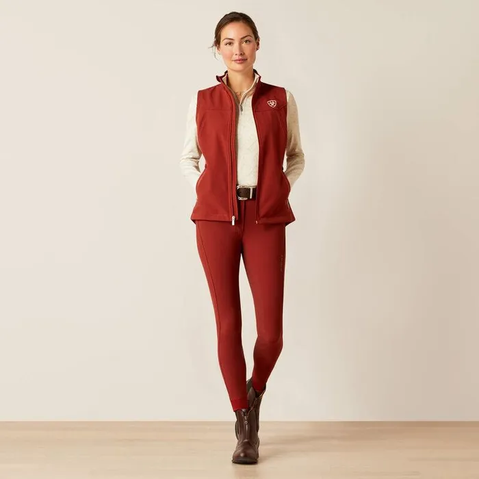 Women Jackets and Vests Ariat New Team Softshell Vest Fired Brick Women Jackets and Vests Ariat New Team Softshell Vest Fired Brick