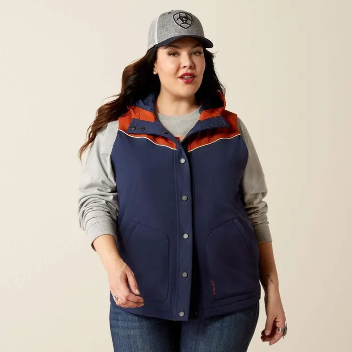 Women Jackets and Vests Ariat Pioneer StretchShell Vest Navypicante Women Jackets and Vests Ariat Pioneer StretchShell Vest Navypicante