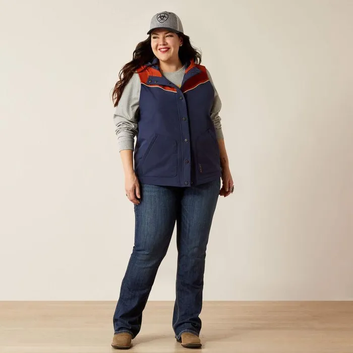 Women Jackets and Vests Ariat Pioneer StretchShell Vest Navypicante Women Jackets and Vests Ariat Pioneer StretchShell Vest Navypicante