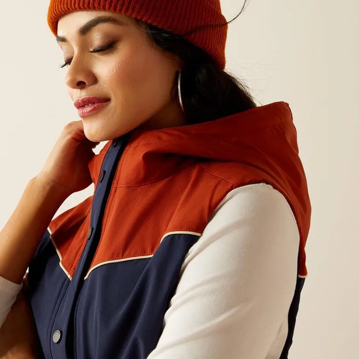Women Jackets and Vests Ariat Pioneer StretchShell Vest Navypicante Women Jackets and Vests Ariat Pioneer StretchShell Vest Navypicante