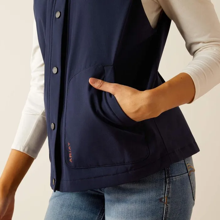 Women Jackets and Vests Ariat Pioneer StretchShell Vest Navypicante Women Jackets and Vests Ariat Pioneer StretchShell Vest Navypicante