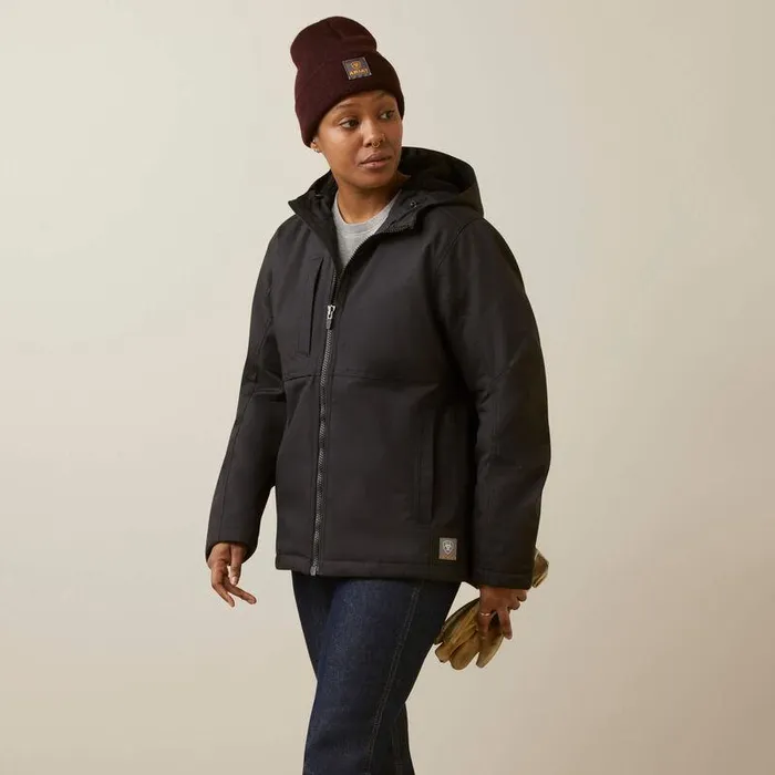 Women Jackets and Vests Ariat Rebar DuraCanvas Insulated Jacket Black